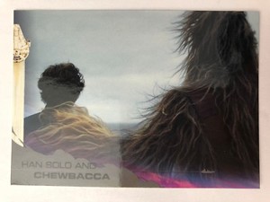 2018 Topps Solo Star Wars Story #67 Han Solo and Chewbacca BLACK NrMint-Mint