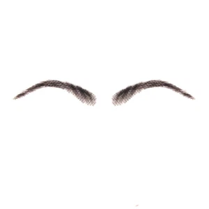 False Eyebrows,  Human Hair Artificial Real Hair Handmade Crochet False Brows In - Picture 1 of 12