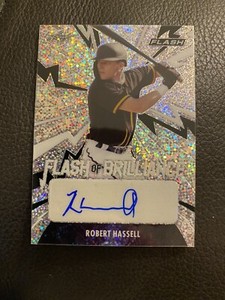 2021 Leaf Flash Of Brilliance Robert Hassell Auto Rookie Silver Prizm Padres NEW