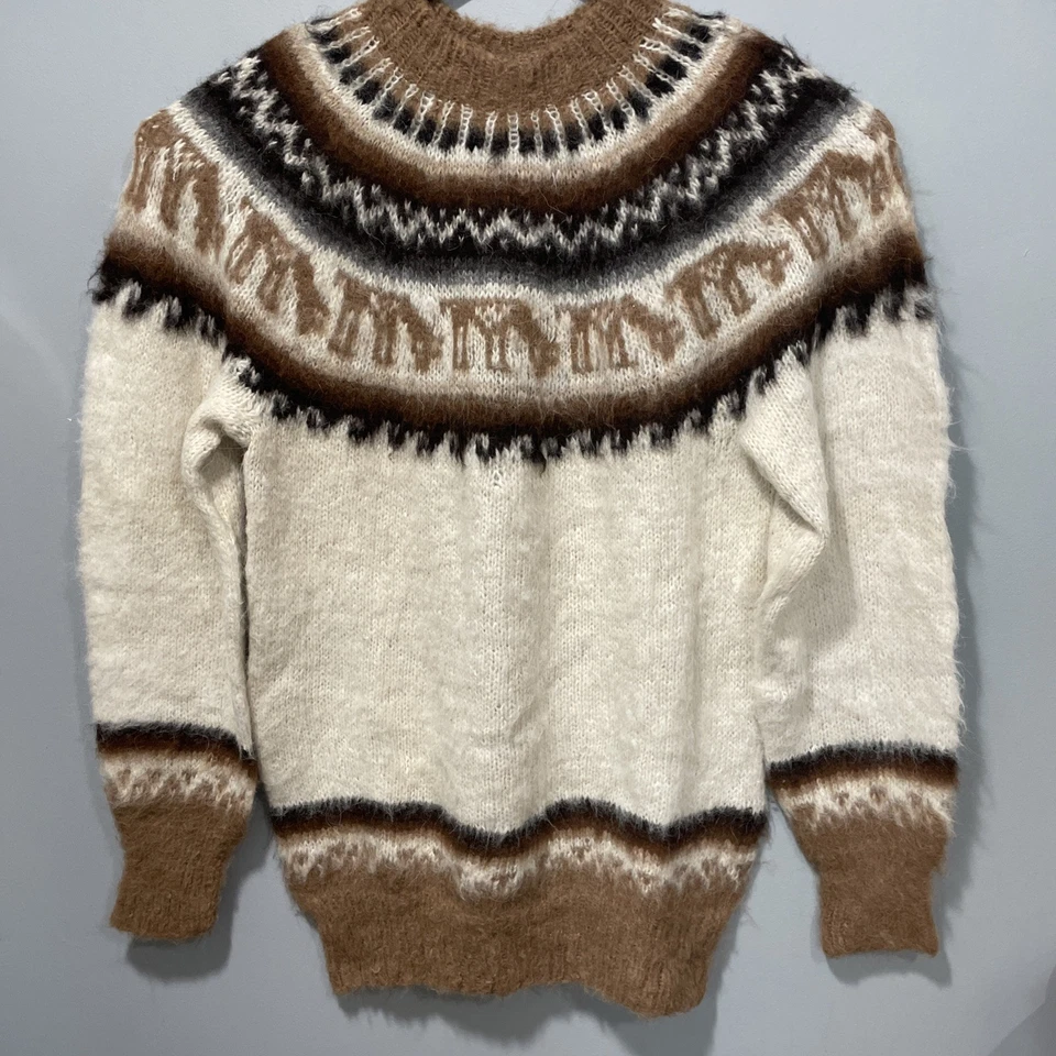 Vintage Handmade Oversized Alpaca Wool Sweater XL 44-45” Chest Soft - Image 1 of 4