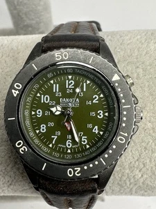 Dakota Moon Glow Ladies Watch New Battery Green Dial 30MM 7.5" H73 - Picture 1 of 13