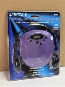 Spectra SP-100 Personal CD Player w/ Bass Boost CD-R/RW Brand NEW Sealed - Imagen 1 de 2