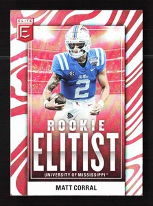 2022 Donruss Elite Rookie Elitist Matt Corral Ole Miss #RE-3 - Picture 1 of 2