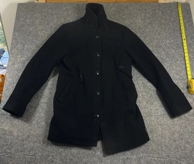 G-Star Raw Jacket Mens Medium Decoy Wool Garber Trench Black - Image 1 of 4