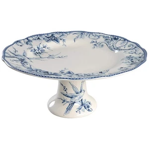 222 Fifth Adelaide Blue and White Cake Stand 11577655 - Picture 1 of 1