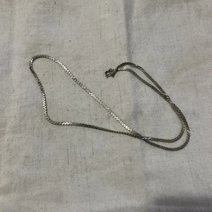 Vintage Italy Sterling Silver 925 Serpentine Chain Necklace 19.5” - Picture 1 of 7