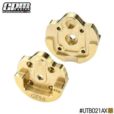 GPM Brass Outer Portal Drive Housing Front/Rear Heavy Edition AXIAL UTB18 Capra - Image 1 of 3