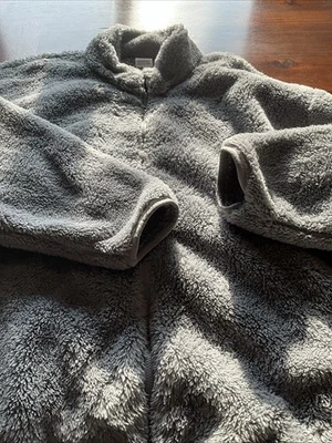 Pink By Victoria’s Secret, VS, Fluffy Jacket Size XXL.  Color=Gray - Image 1 of 4