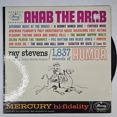 Ray Stevens - 1,837 Seconds of Humor LP Record 1962 Mercury Comedy 33RPM - Image 1 of 2