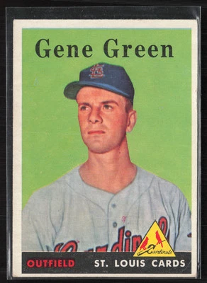 1958 Topps Gene Green #366 Rookie - Image 1 of 2