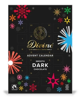 Divine 70% Dark Chocolate Advent Calendar 85g Fairtrade - Image 1 of 4