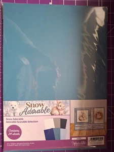 Hunkydory - Schnee entzückend - entzückende ritzelnde Auswahl 24 x 350 g/m² Blätter  - Bild 1 von 2