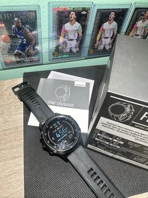 Garmin Fenix 5 Plus Sapphire Edition OVP und Anleitung komplett schwarz - Bild 1 von 3