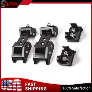 Aluminum Locking Hood Latch Catch Kit for 2007-2024 Jeep Wrangler JK JKU JL JT - Picture 1 of 10