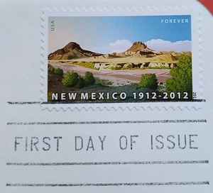 2012 New Mexico Statehood Centennial USPS FDC First Day Cover Stamp Cachet - Picture 1 of 3