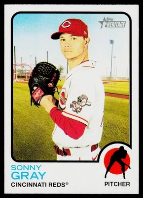 2022 Topps Heritage #282 Sonny Gray Cincinnati Reds - Image 1 of 2