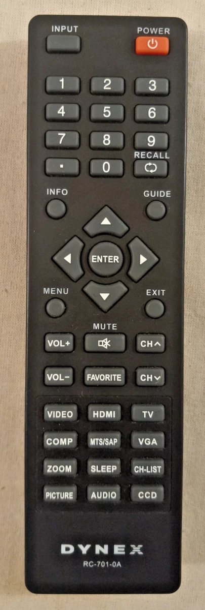 Replacement Remote Control For Dynex TV Models NF029UD DX-LCD37-09 ZRC-100 - HCDZ Universal TV Remote