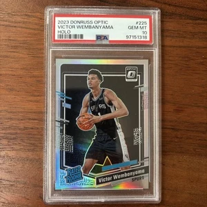 PSA 10 Victor Wembanyama 2023-24 Donruss Optic Holo Prizm #225 Spurs RC - Picture 1 of 2