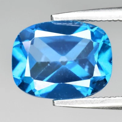 💎 Cojín 2,19 quilates 9x7 mm VS topacio azul natural - piedras preciosas de África Foto 1 de 4