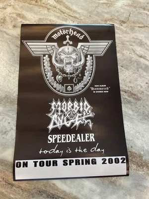 Póster de la gira promocional Motorhead 2003 11x17 Morbid Angel Foto 1 de 2