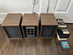 Reproductor de 8 pistas Penncrest de colección y radio AM/FM altavoces originales funciona con 8 pistas - Imagen 1 de 19