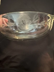 Pyrex 023 Clear 2.5 B-S Round Bowl USA T.M. REG Quart Baking Dish NO Lid Etched - Picture 1 of 11