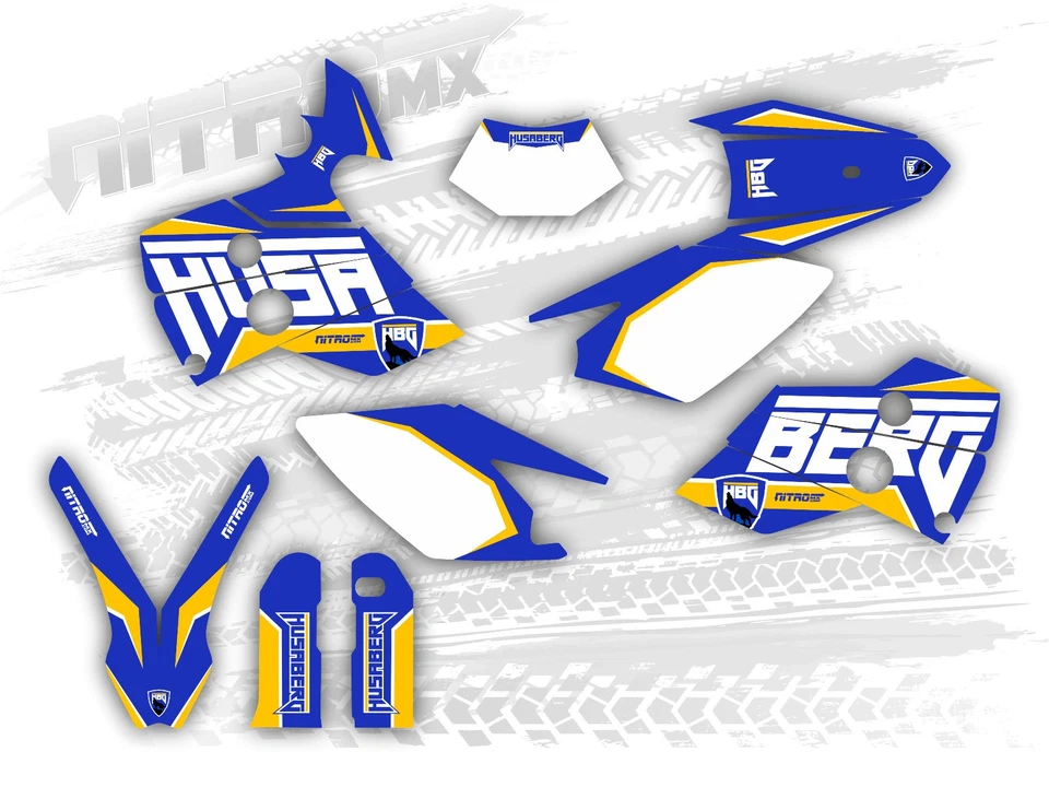 Graphics Kit fits Husaberg FE 400 450 501 550 650 2001 2002 2003 2004 2005 Decal — 第 1/1 张图片