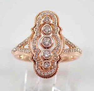 2.50Ct Round Cut Lab Created Diamond Womens Wedding Ring 14K Rose Gold Plated - Picture 1 of 5