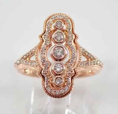 2.50Ct Round Cut Lab Created Diamond Womens Wedding Ring 14K Rose Gold Plated - Image 1 of 4