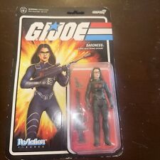 GI Joe Super7 ReAction Retro Baroness Cobra Intelligence Officer In Star Case