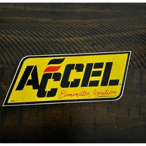 ACCEL Ignition - Original Vintage 1980’s Racing Decal/Sticker - 3.75 inch size - Picture 1 of 2