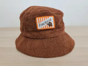 Fruchocs Chocolate Corduroy Bucket Hat Cap Brown 100% Cotton RARE PROMO - Picture 1 of 8