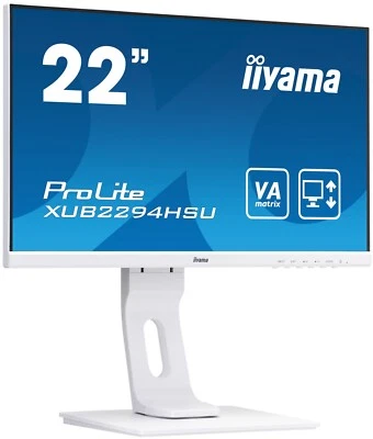 TOTALMENTE NUEVO monitor iiyama ProLite XUB2294HSU - blanco - soporte ajustable en altura Foto 1 de 4