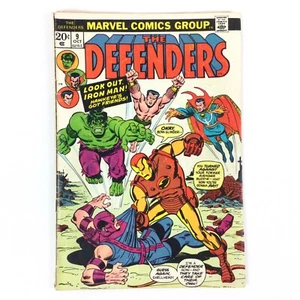 Defenders #9 - Avengers War! (1973 Marvel Bronze Age) Iron Man vs Hawkeye VG - Picture 1 of 11