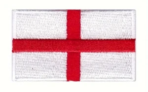 🔥 England English Flag Embroidered Patch Iron On St George’s Cross Emblem Badge - Picture 1 of 6