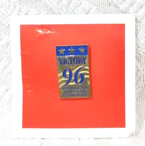PIN DE SOLAPA DE VICTORIA RNC COMITÉ NACIONAL REPUBLICANO 1996 - Imagen 1 de 4