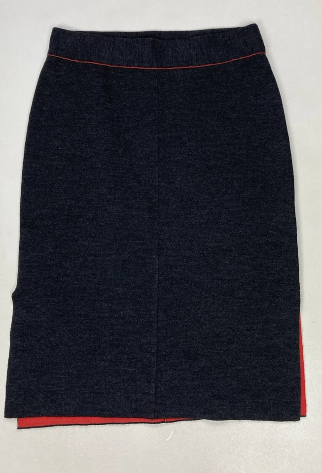 Rag & Bone Merino Wool Skirt Women Small Black Heather Bodycon - Image 1 of 4