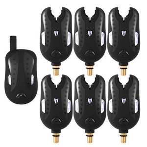 6X Digital Fishing  Bite Alarms Fish Receiver Sound Alert Indicator Q2Z9 - Picture 1 of 12