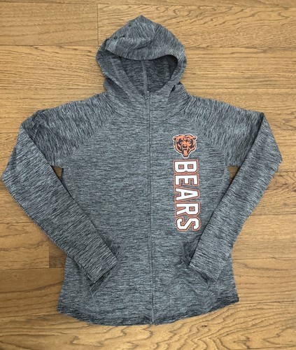 VETEMENTS Felpa con cappuccio NFL Chicago Bears donna grigio medio attivo cerniera completa