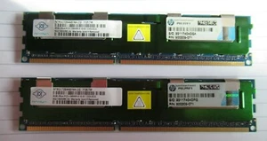 HP Nanya NT8GC72B4NB1NK-CG 500205-071 16GB (2x8GB) PC3-10600 DDR3 ECC CL9 RAM - Picture 1 of 4