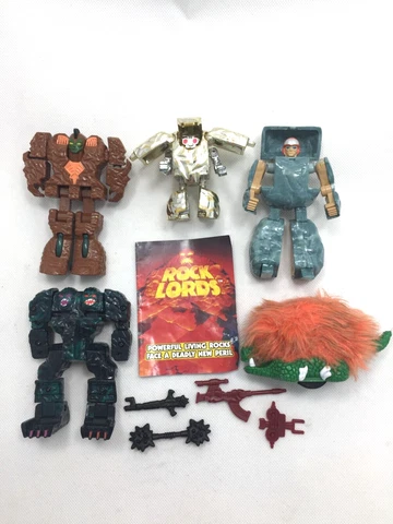 Vintage LOT of Five (5) Gobots Rock Lords Action Figures Tonka 1985 Tyco Cover