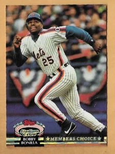 Bobby Bonilla New York Mets #608 - Topps Stadium Club casi nuevo-como nuevo 1992 - Imagen 1 de 2