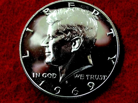 1969 S KENNEDY PROOF  40% SILVER HALF DOLLAR    #22R Cover