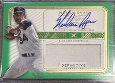 2023 Nolan Ryan Topps Definitive Autograph Relic Card /10 Game Used Memorabilia