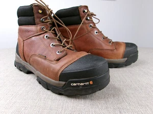 Carhartt Ground Force Boots Size 9.5 M Composite Toe Work Brown Black CME6055 - Picture 1 of 12