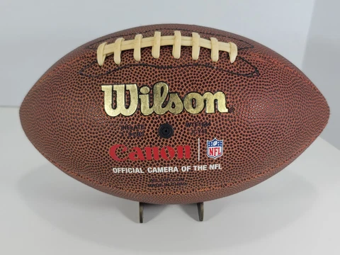 Canon EOS Rebel Wilson Football - Official NFL Promotional Ball - Brown Cover