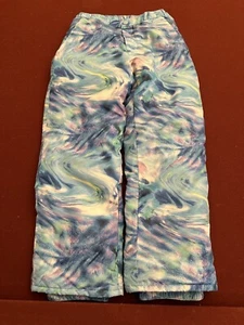 The Childrens Place Snow Pants Girls Size 8 Blue/Pink Insulated - Picture 1 of 5