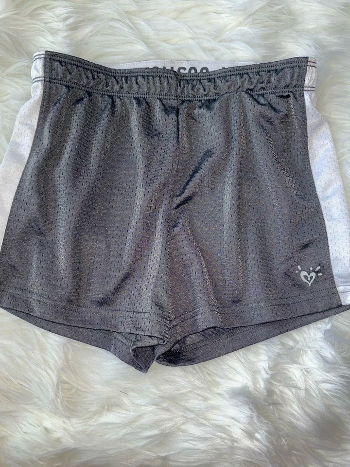 Justice Girls talla Pantalones cortos deportivos clásicos grises 10. Exc. Estado Foto 1 de 4