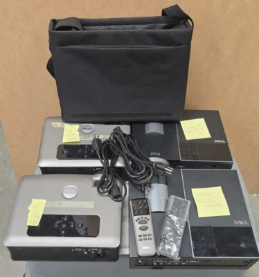 LOT OF (4) Dell Projectors (4610X, 4210X, (2) 2400MP)-Read Description, Free S/H - Image 1 of 4