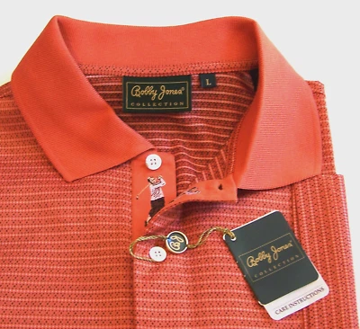Bobby Jones Colección Polo Golf Camisa Italia L Manga Corta Nuevo $175 (m) Foto 1 de 4
